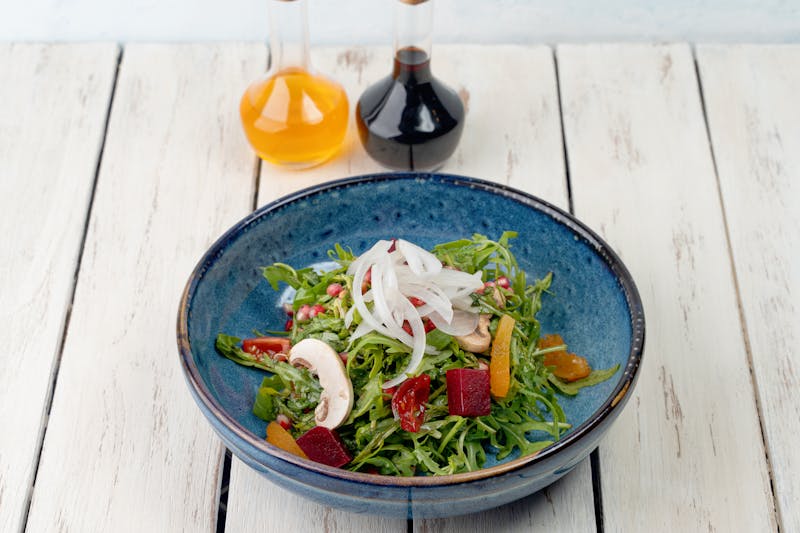 House salad with lemon vinaigrette Via 313